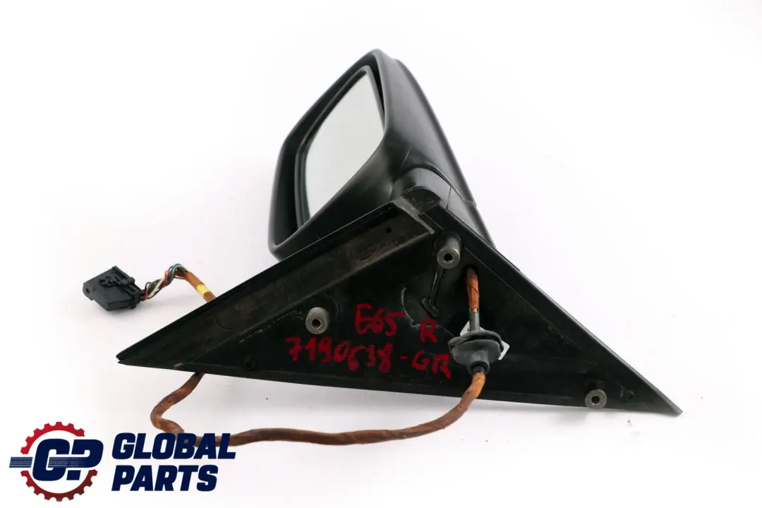 BMW 7 Series E65 Auto Dip Power Fold Heated Memory Wing Mirror Right O/S Grey - SKU rhd-7190638-GR - Part number 7190638