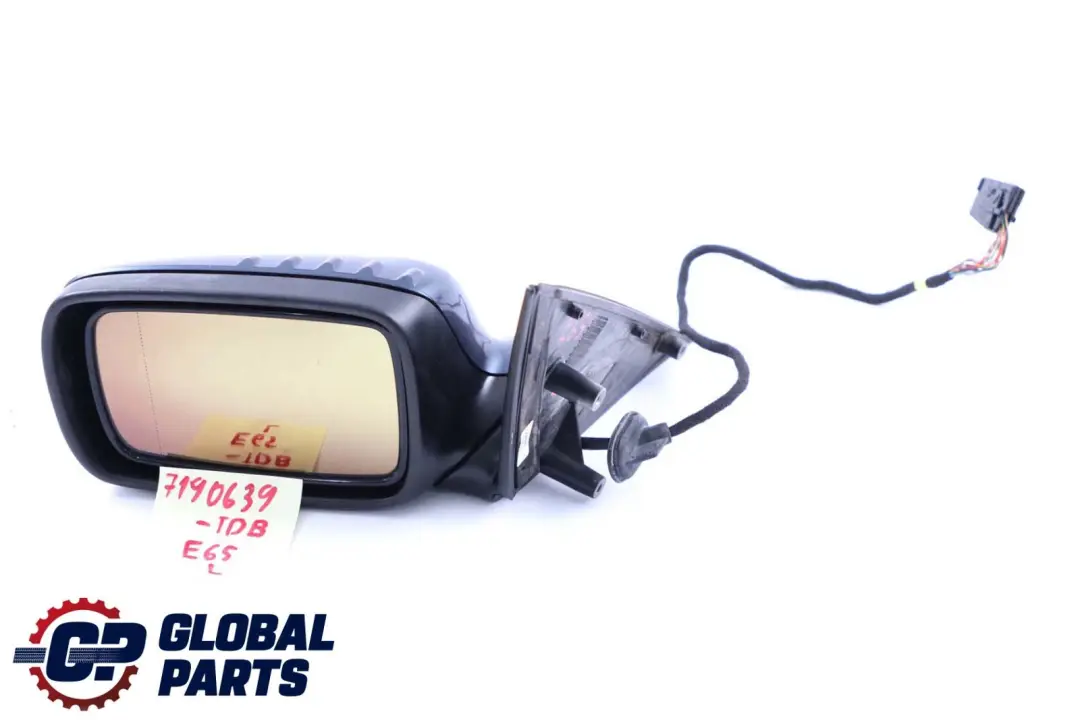 BMW 7 Series E65 Power Fold Auto Dip Wing Mirror Left N/S Toledoblau Blue 482 - SKU rhd-7190639-TDB - Part number 7190639