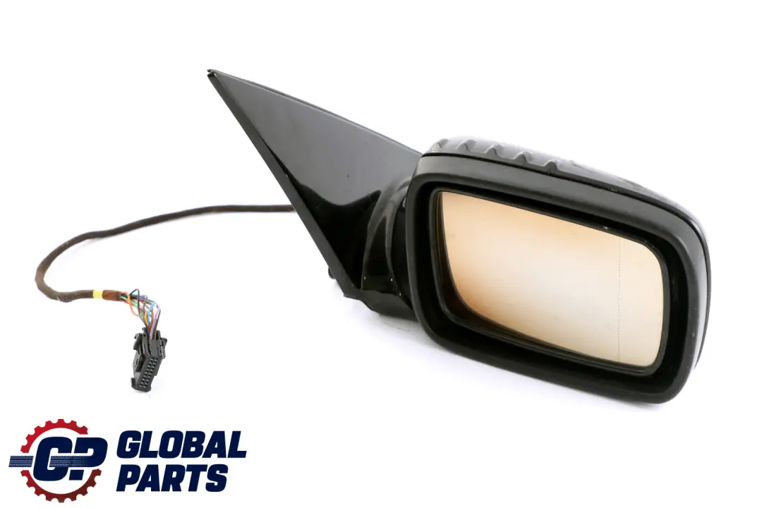 BMW 7 Series E65 E66 High Gloss Auto Dip Wing Mirror Right O/S Black Sapphire - SKU rhd-7190658-BS - Part number 7190658