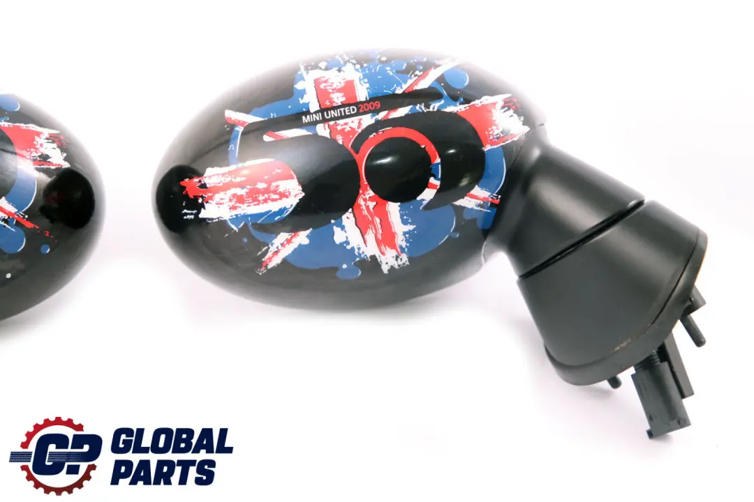 BMW Mini Cooper R50 R53 Exterior Left Right Door Wing Mirror N/O/S Black Set - SKU rhd-7192471-7192472-BLK - Part number 7192471