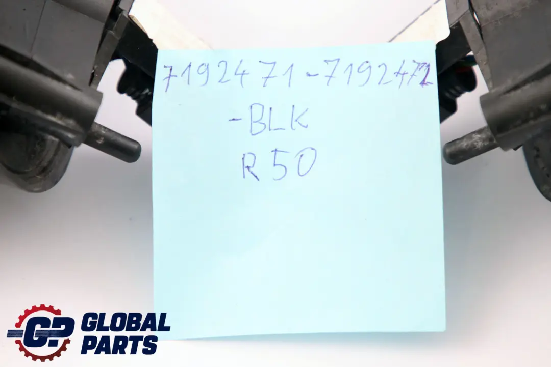 Exterior Left Right Door Wing Mirror N/O/S Black Set to BMW Mini Cooper R50 R53 with Part number 7192471 BMW Mini Cooper R50 R53 Exterior Left Right Door Wing Mirror N/O/S Black Set - SKU rhd-7192471-7192472-BLK - Part number 7192471
