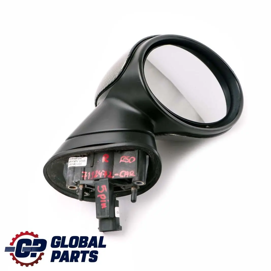 BMW Mini Cooper R50 R53 Heated Left Right Door Wing Mirror N/O/S Carbon Set - SKU rhd-7192471-7192472-CAR - Part number 7192471