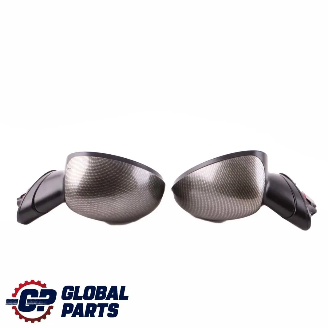 BMW Mini Cooper R50 R53 Heated Left Right Door Wing Mirror N/O/S Carbon Set - SKU rhd-7192471-7192472-CAR - Part number 7192471