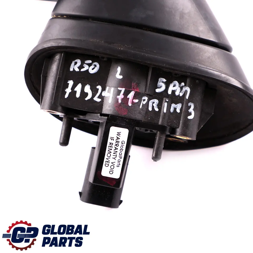 Heated Left N/S Door Wing Mirror Primed 5 Pins to BMW Mini Cooper 3 R50 R53 with Part number 7192471 BMW Mini Cooper 3 R50 R53 Heated Left N/S Door Wing Mirror Primed 5 Pins - SKU rhd-7192471-PRIM3 - Part number 7192471