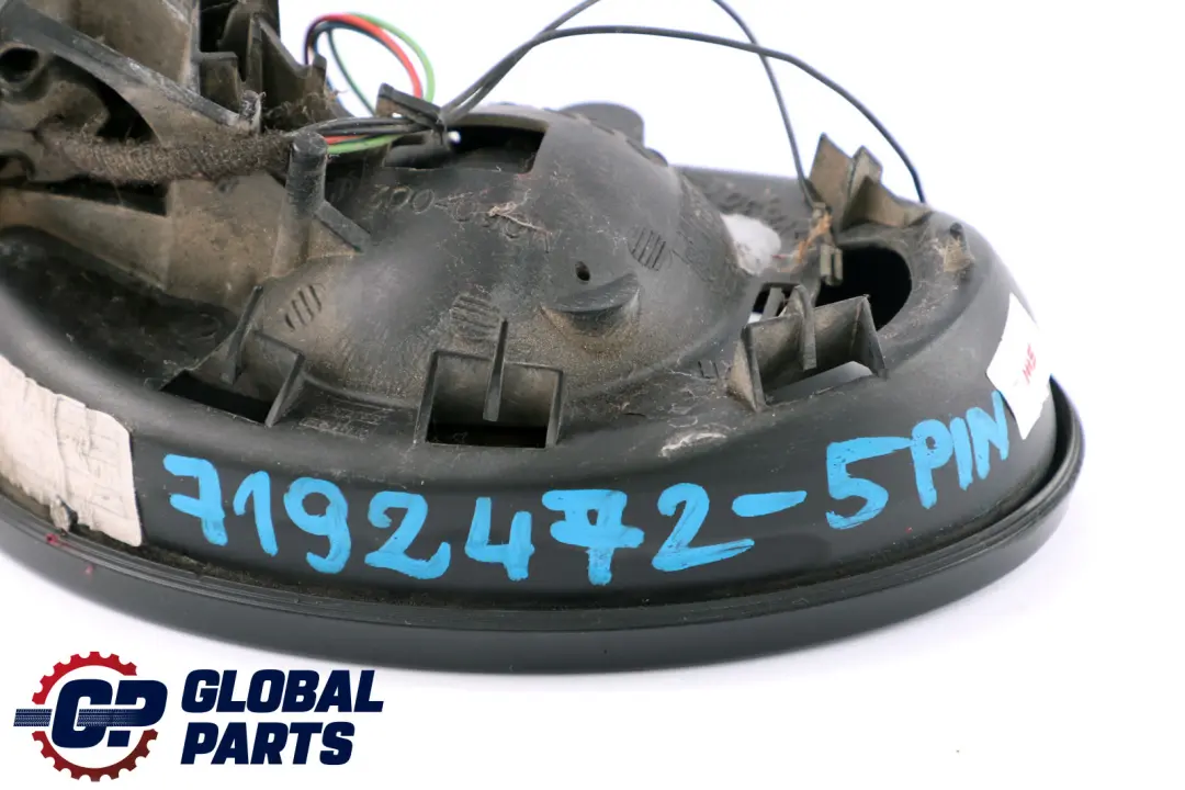 BMW Mini Cooper One R50 R52 R53 Heated Exterior Right Door Base Wing Mirror O/S - SKU rhd-7192472-5PIN - Part number 7192472