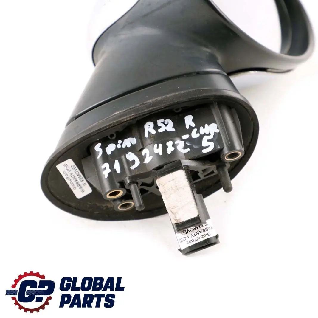BMW Mini Cooper One 5 R50 R52 R53 Heated Right Door Wing Mirror Chrome 5 Pins - SKU rhd-7192472-CHR5 - Part number 7192472
