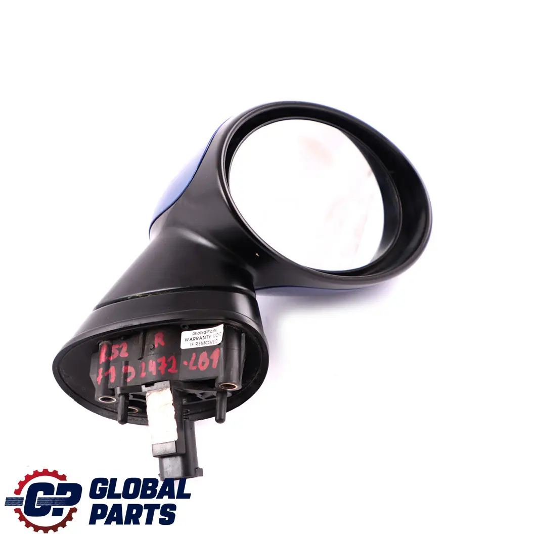 Right Outside Door Wing Mirror O/S Lightning Blue A63 to BMW Mini Cooper R50 R53 1 with Part number 7192472 BMW Mini Cooper R50 R53 1 Right Outside Door Wing Mirror O/S Lightning Blue A63 - SKU rhd-7192472-LB1 - Part number 7192472