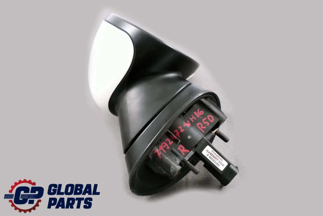 Heated Exterior Right Door Wing Mirror O/S White 5 Pins to MINI Cooper One R50 R53 with Part number 7192472 MINI Cooper One R50 R53 Heated Exterior Right Door Wing Mirror O/S White 5 Pins - SKU rhd-7192472-WHI6 - Part number 7192472