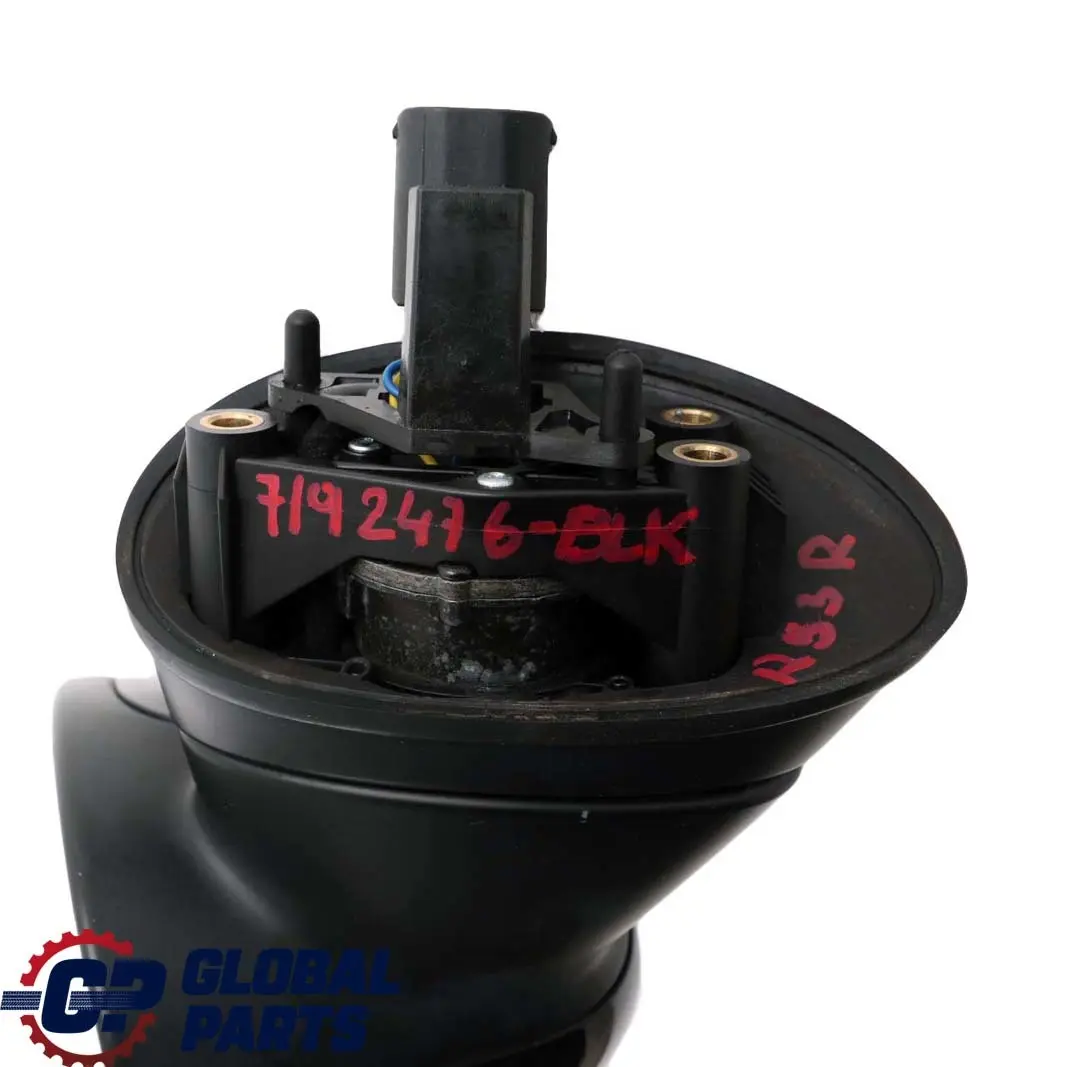 Heated Right Door Wing Mirror Power Fold O/S Black to Mini Cooper One R50 R52 R53 with Part number 7192476 Mini Cooper One R50 R52 R53 Heated Right Door Wing Mirror Power Fold O/S Black - SKU rhd-7192476-BLK - Part number 7192476