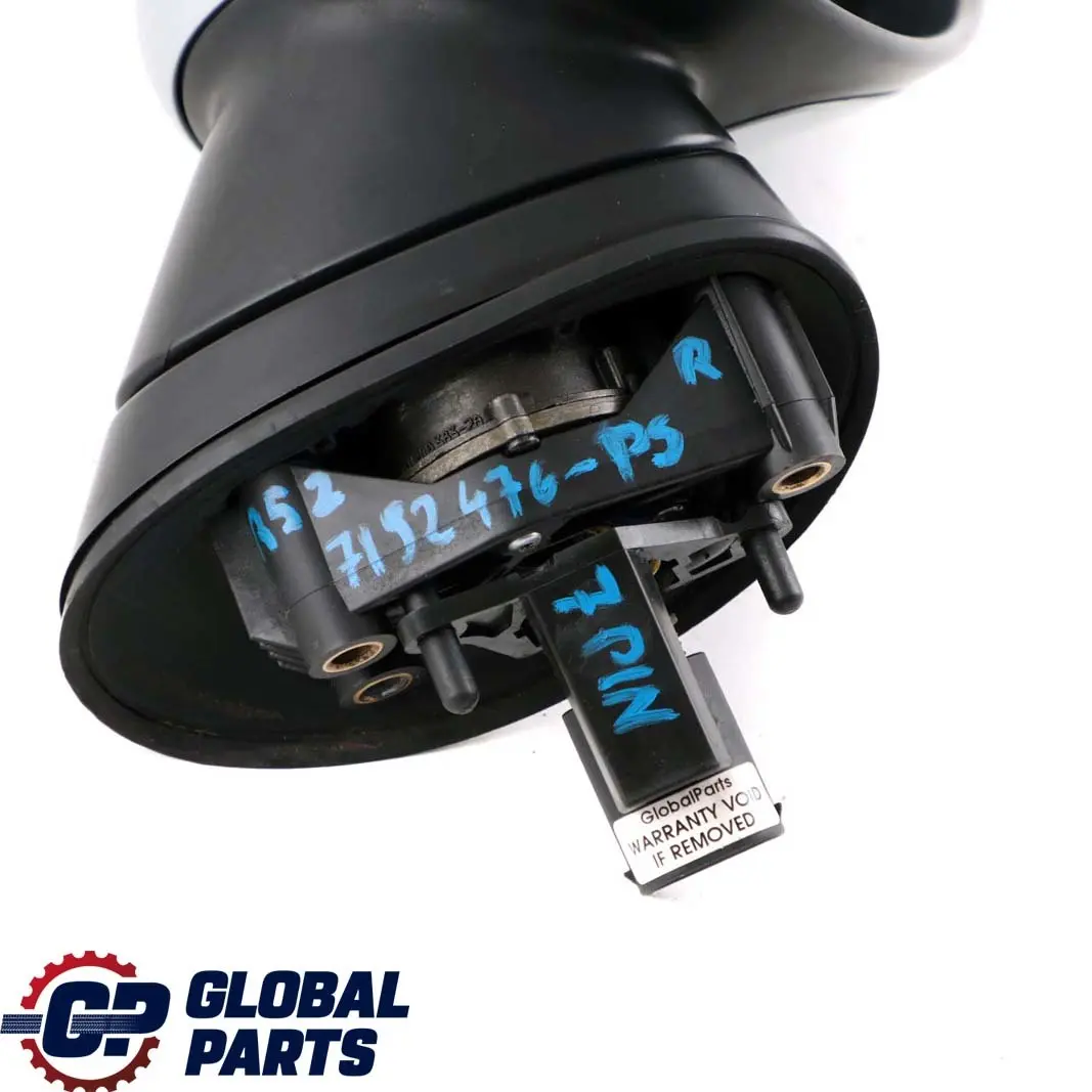 Right Door Wing Mirror Power Fold O/S Pure Silver to Mini Cooper One R50 R52 R53 with Part number 7192476 Mini Cooper One R50 R52 R53 Right Door Wing Mirror Power Fold O/S Pure Silver - SKU rhd-7192476-PS - Part number 7192476