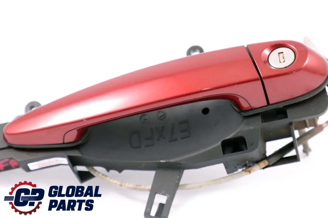 Complete Front Right Grab Handle O/S Exterior Vermilion Red to BMW X6 Series E71 with Part number 7317561 BMW X6 Series E71 Complete Front Right Grab Handle O/S Exterior Vermilion Red - SKU rhd-7193278-VER - Part number 7317561