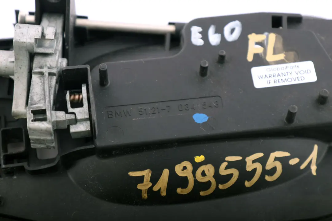 Carrier Outside Door Handle Front Left N/S 7034543 to BMW 5 Series E60 E61 with Part number 7199555 BMW 5 Series E60 E61 Carrier Outside Door Handle Front Left N/S 7034543 - SKU rhd-7199555-1 - Part number 7199555