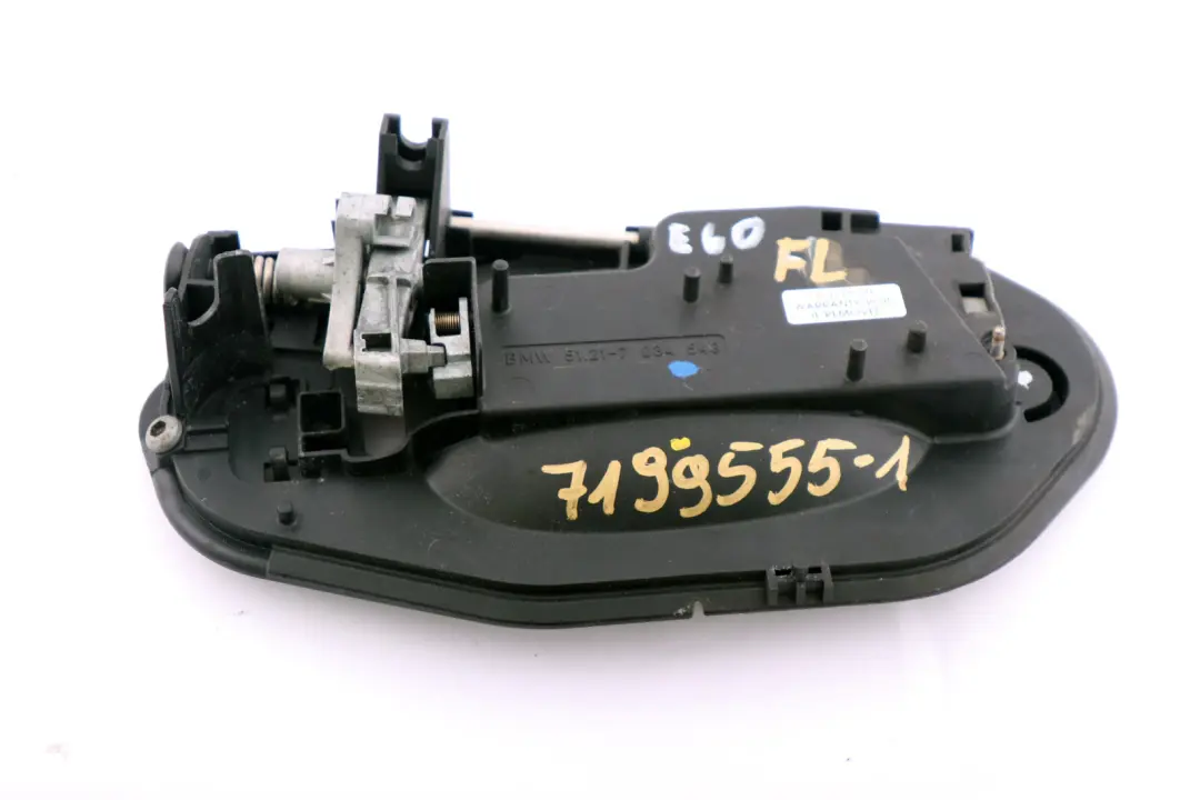 Carrier Outside Door Handle Front Left N/S 7034543 to BMW 5 Series E60 E61 with Part number 7199555 BMW 5 Series E60 E61 Carrier Outside Door Handle Front Left N/S 7034543 - SKU rhd-7199555-1 - Part number 7199555