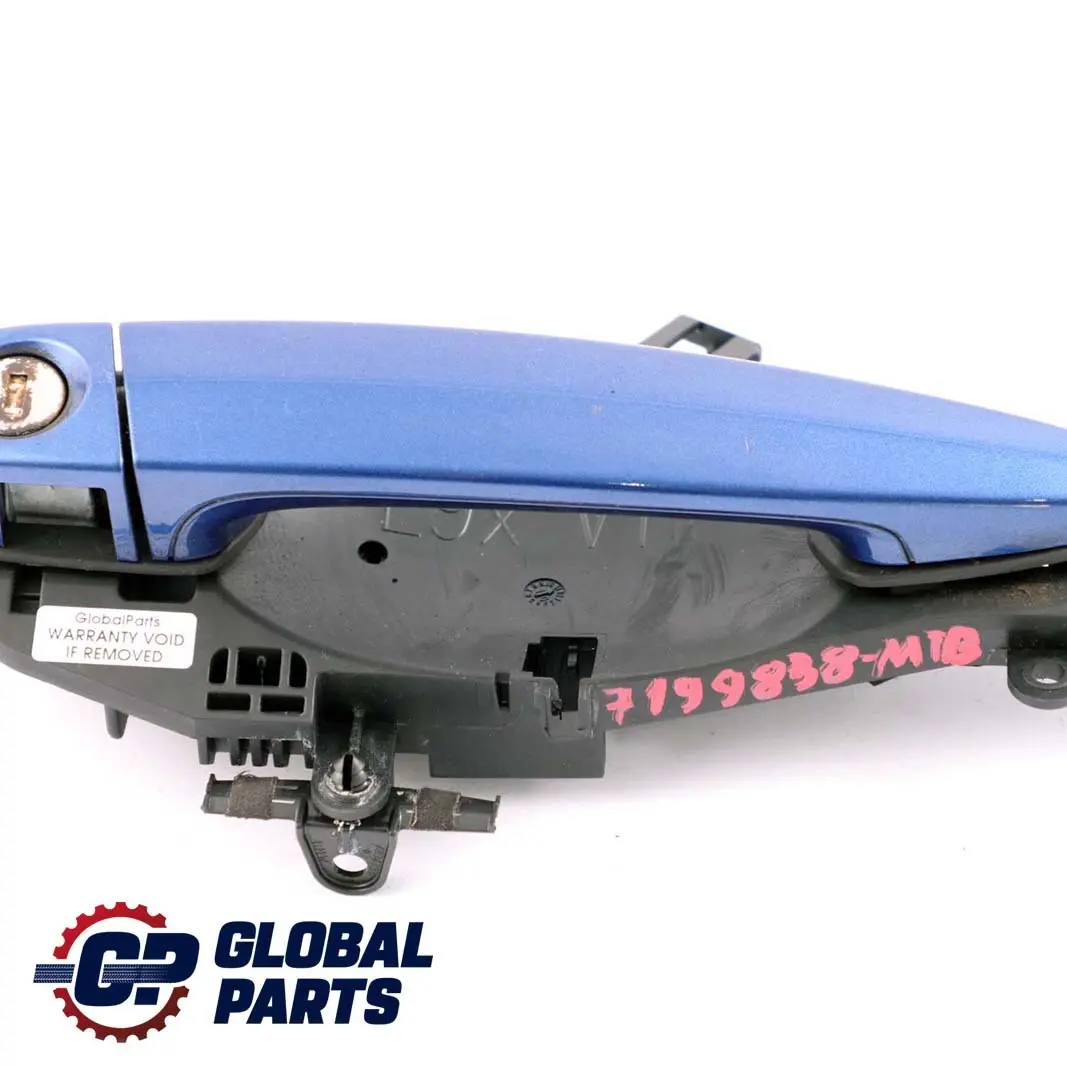 BMW 3 Series E90 Front Grab Outside Door Handle Right O/S Montegoblau Blue A51 - SKU rhd-7199838-MTB - Part number 7199838