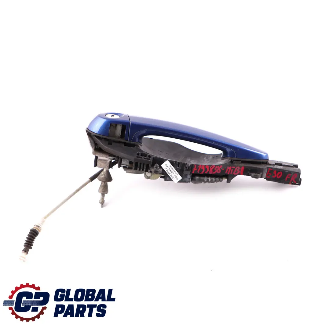 Front Grab Outside Door Handle Right O/S Montegoblau Blue A51 to BMW 3 E90 1 with Part number 7199838 BMW 3 E90 1 Front Grab Outside Door Handle Right O/S Montegoblau Blue A51 - SKU rhd-7199838-MTB1 - Part number 7199838