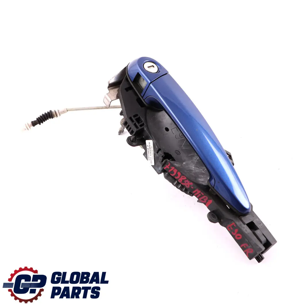 BMW 3 E90 1 Front Grab Outside Door Handle Right O/S Montegoblau Blue A51 - SKU rhd-7199838-MTB1 - Part number 7199838
