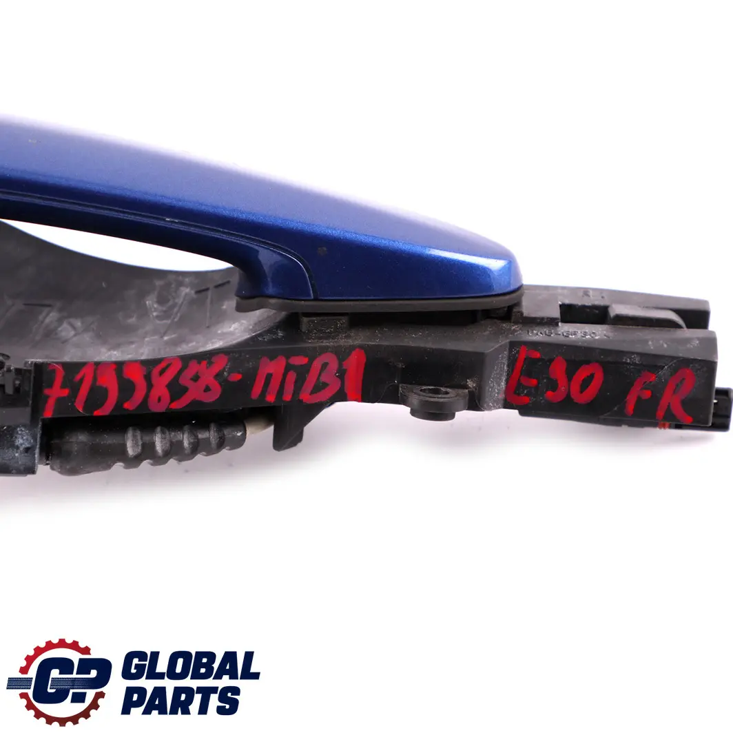 BMW 3 E90 1 Front Grab Outside Door Handle Right O/S Montegoblau Blue A51 - SKU rhd-7199838-MTB1 - Part number 7199838