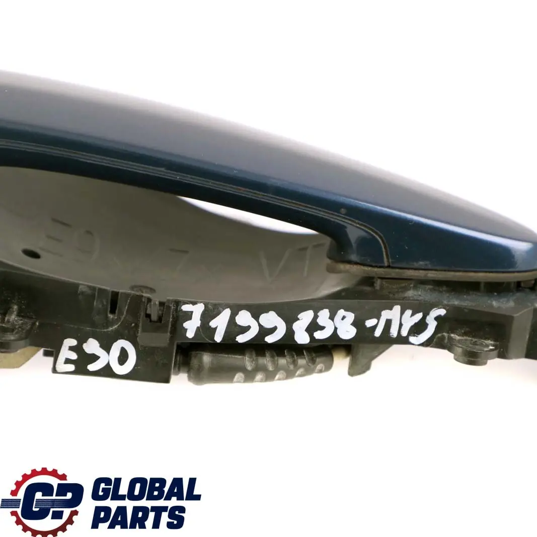 BMW 3 E90 Front Grab Outside Door Handle Right O/S Mysticblau Mystic Blue A07 - SKU rhd-7199838-MYS - Part number 7199838