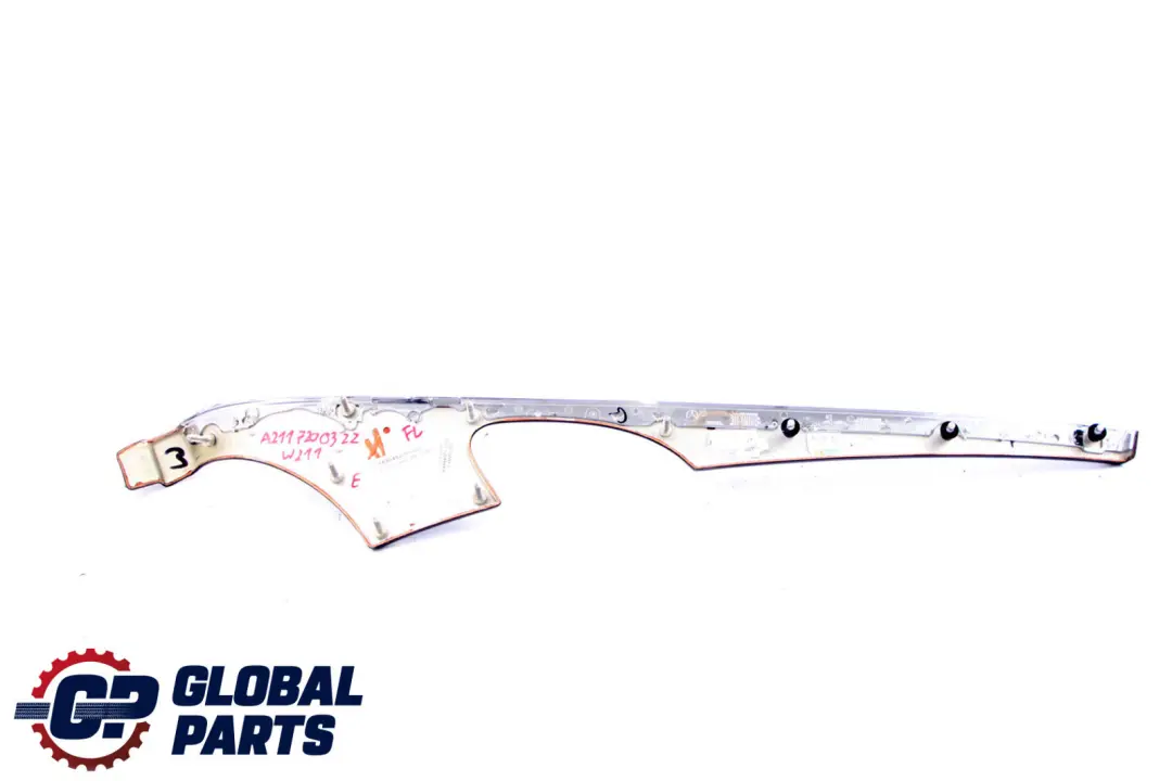 Front Left Door N/S Decor Trim Strip Maple Anthracite to Mercedes E-Class W211 S211 with Part number A2117200322 Mercedes E-Class W211 S211 Front Left Door N/S Decor Trim Strip Maple Anthracite - SKU rhd-7200322 - Part number A2117200322