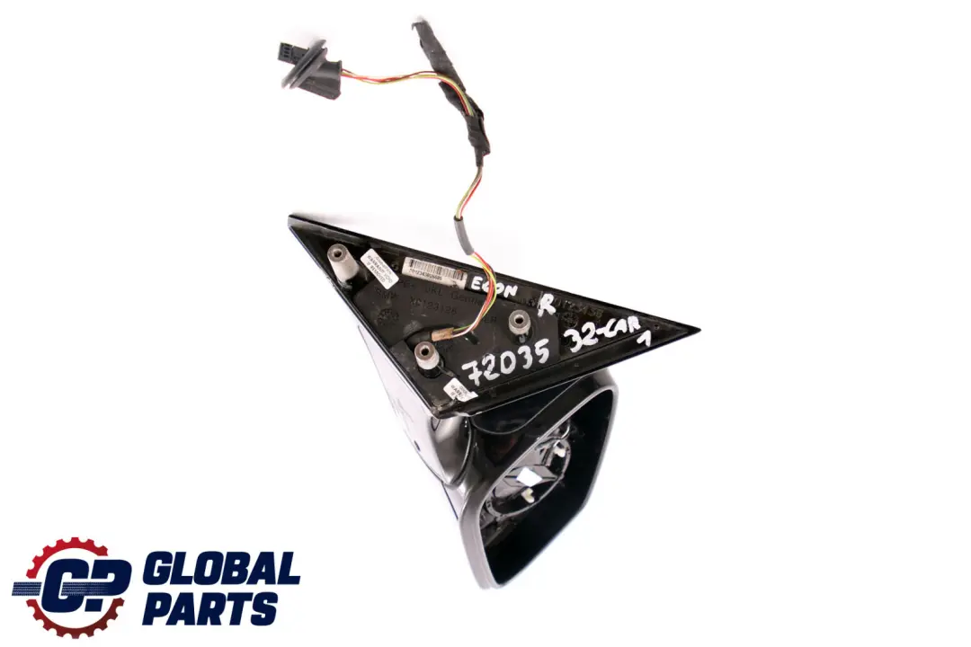 BMW 5 Series E60 E61 LCI M Sport Right Wing Mirror O/S High Gloss Carbonschwarz - SKU rhd-7203532-CAR1 - Part number 7203532