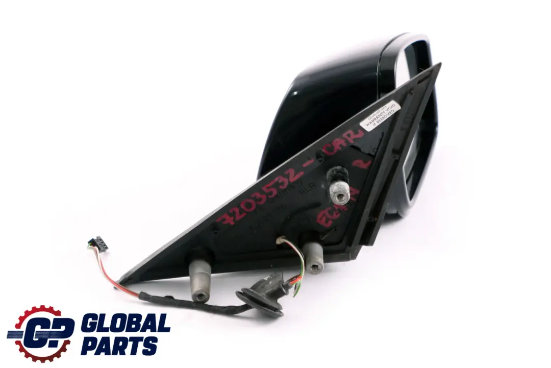 Right Wing Mirror O/S High Gloss Carbonschwarz to BMW 5 Series E60 E61 LCI M Sport with Part number 7203532 BMW 5 Series E60 E61 LCI M Sport Right Wing Mirror O/S High Gloss Carbonschwarz - SKU rhd-7203532-CAR - Part number 7203532