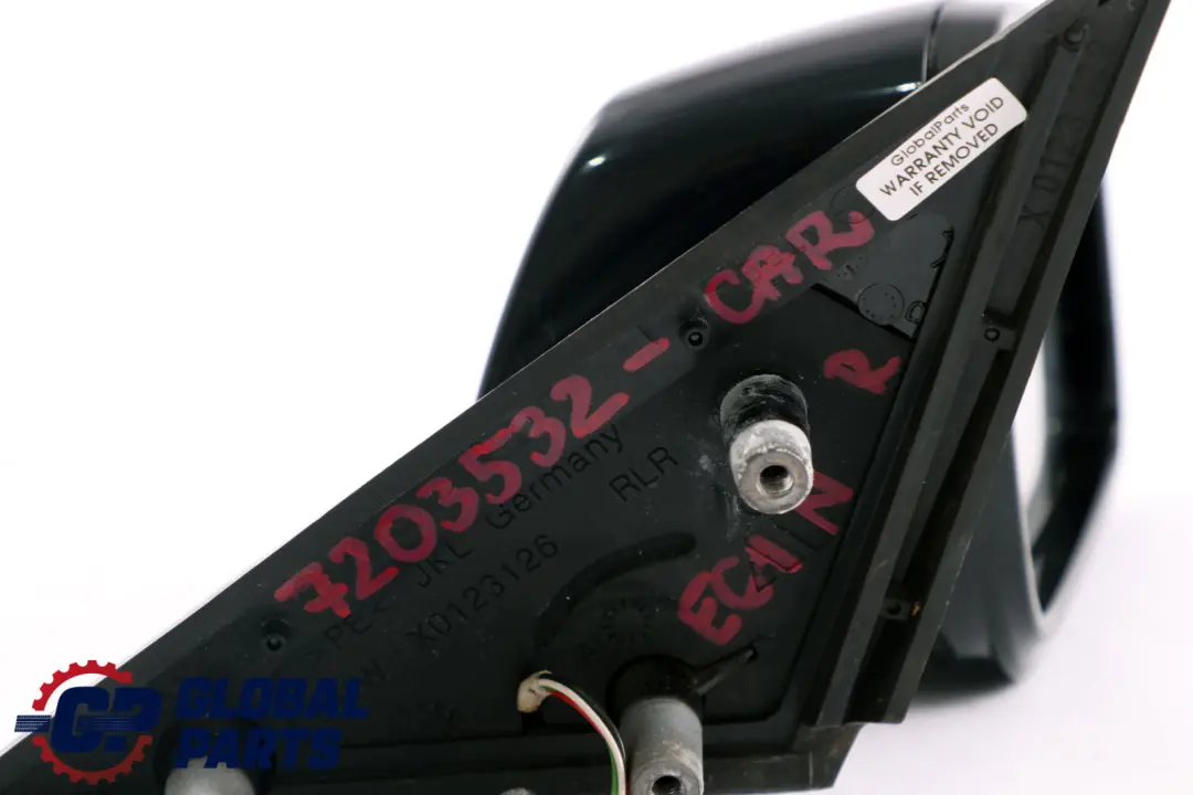 Right Wing Mirror O/S High Gloss Carbonschwarz to BMW 5 Series E60 E61 LCI M Sport with Part number 7203532 BMW 5 Series E60 E61 LCI M Sport Right Wing Mirror O/S High Gloss Carbonschwarz - SKU rhd-7203532-CAR - Part number 7203532