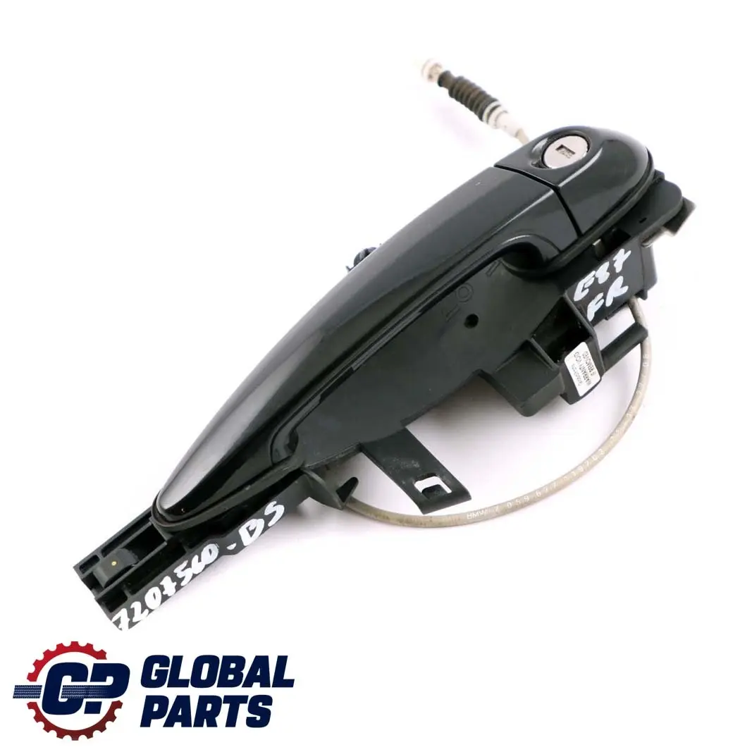 Complete Front Right Grab Handle O/S Black Sapphire 475 to BMW 1 Series E88 with Part number 7207560 BMW 1 Series E88 Complete Front Right Grab Handle O/S Black Sapphire 475 - SKU rhd-7207560-BS - Part number 7207560