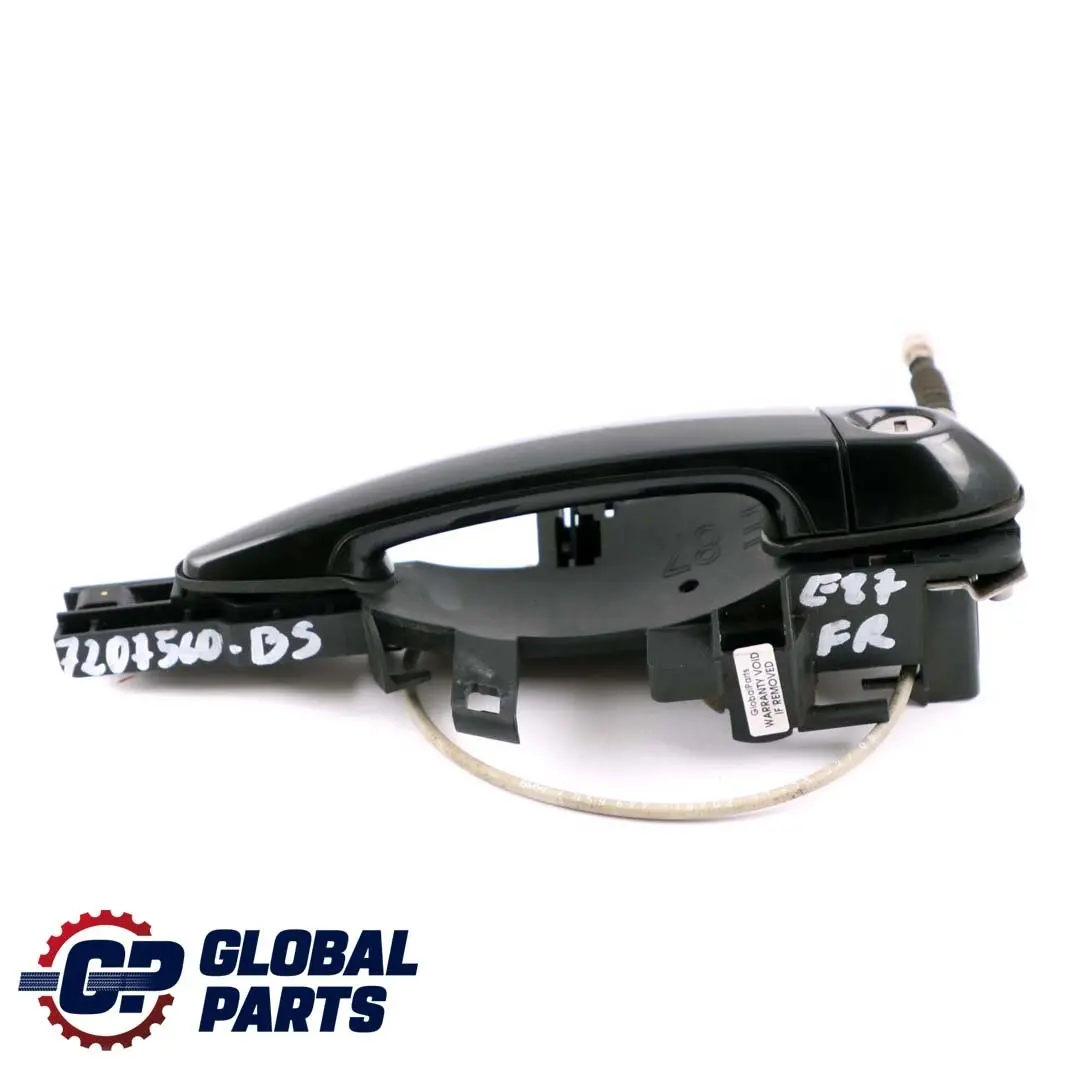 BMW 1 Series E88 Complete Front Right Grab Handle O/S Black Sapphire 475 - SKU rhd-7207560-BS - Part number 7207560