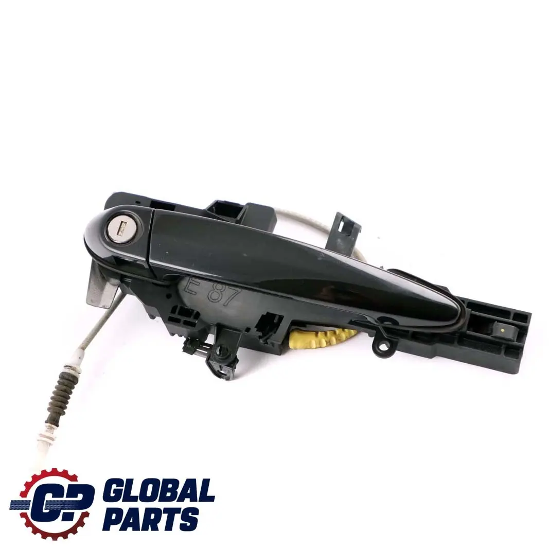 BMW 1 Series E88 Complete Front Right Grab Handle O/S Black Sapphire 475 - SKU rhd-7207560-BS - Part number 7207560