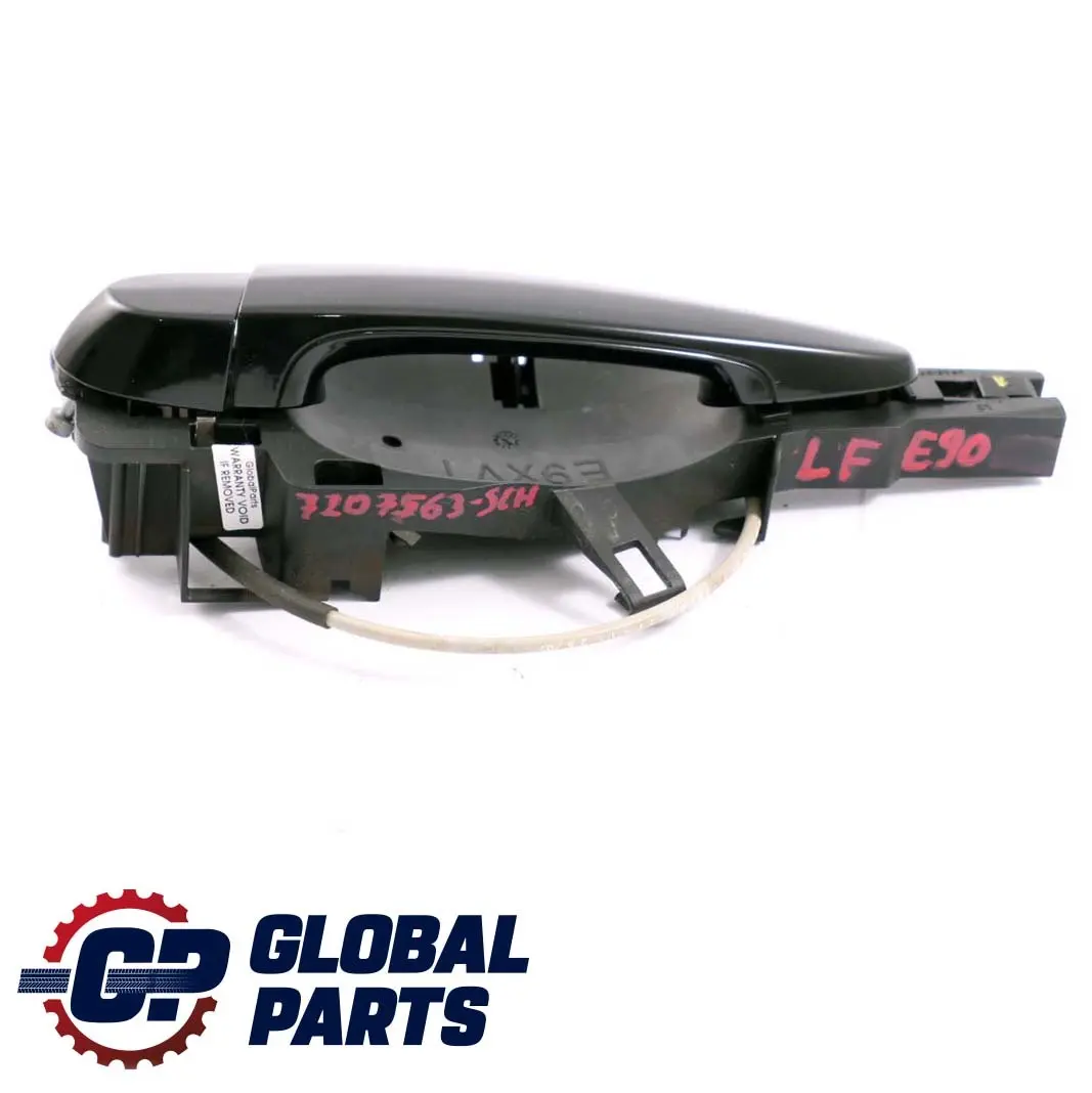 BMW 3 Series E90 E91 Complete Front Left Grab Handle Comfort N/S Schwarz Black - SKU rhd-7207563-SCH - Part number 7207563