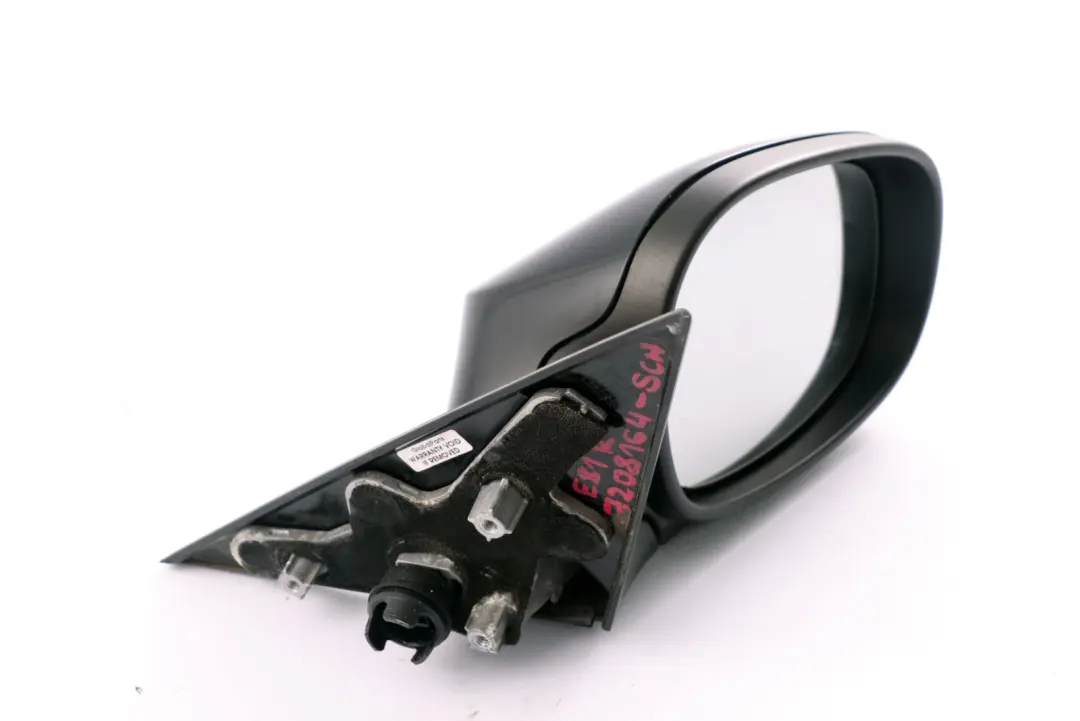 BMW 1 Series 3 E81 E82 E88 Outside Right Wing Mirror O/S Schwarz 2 Black 668 - SKU rhd-7208164-SCH - Part number 7268308
