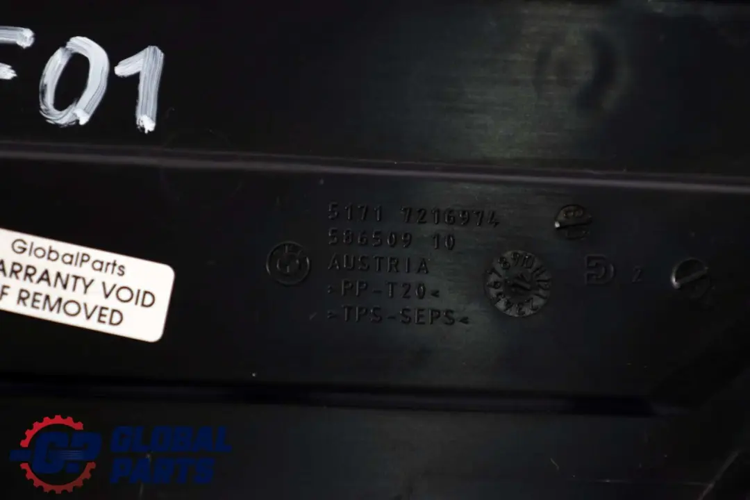 Under Bonnet Scuttle Trim Cover Panel to BMW 7 Series F01 F02 F03 LCI with Part number 7216974 BMW 7 Series F01 F02 F03 LCI Under Bonnet Scuttle Trim Cover Panel - SKU rhd-7216974 - Part number 7216974