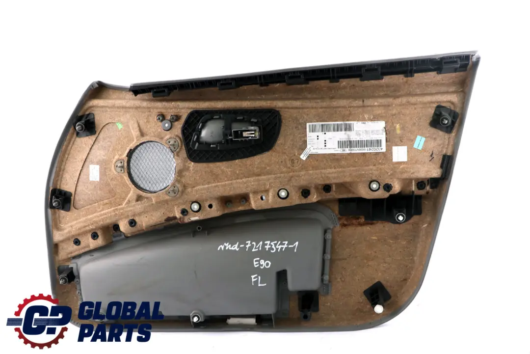 BMW 3 Series E90 E91 1 Grey Leather Front Left N/S Door Card Trim Panel - SKU rhd-7217547-1 - Part number 7217547