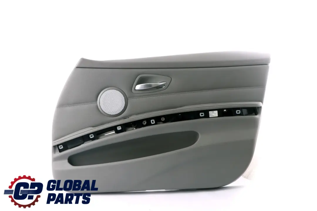 Grey Leather Front Right O/S Door Card Trim Panel to BMW 3 Series E90 E91 with Part number 7217548 BMW 3 Series E90 E91 Grey Leather Front Right O/S Door Card Trim Panel - SKU rhd-7217548 - Part number 7217548