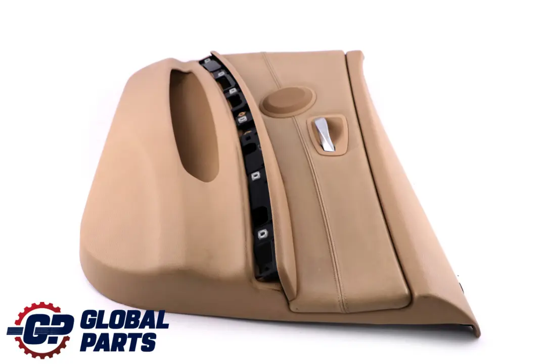 Front Right O/S Door Card Trim Panel Beige Leather to BMW 3 Series 2 E90 E91 with Part number 7217552 BMW 3 Series 2 E90 E91 Front Right O/S Door Card Trim Panel Beige Leather - SKU rhd-7217552-2 - Part number 7217552