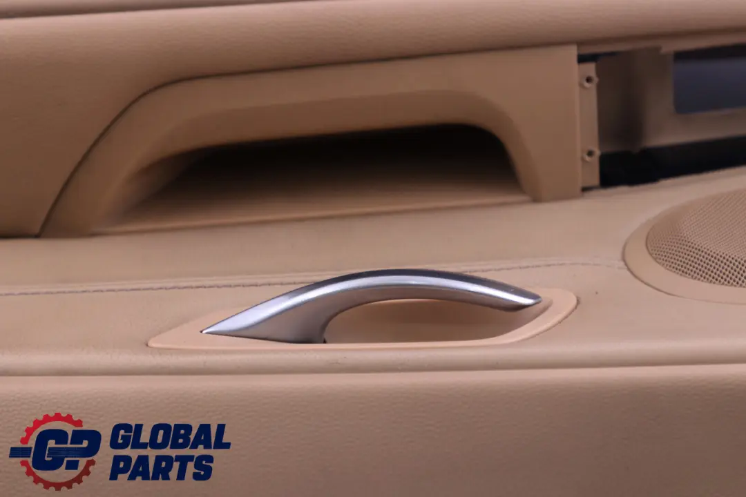 BMW 3 Series 2 E90 E91 Front Right O/S Door Card Trim Panel Beige Leather - SKU rhd-7217552-2 - Part number 7217552