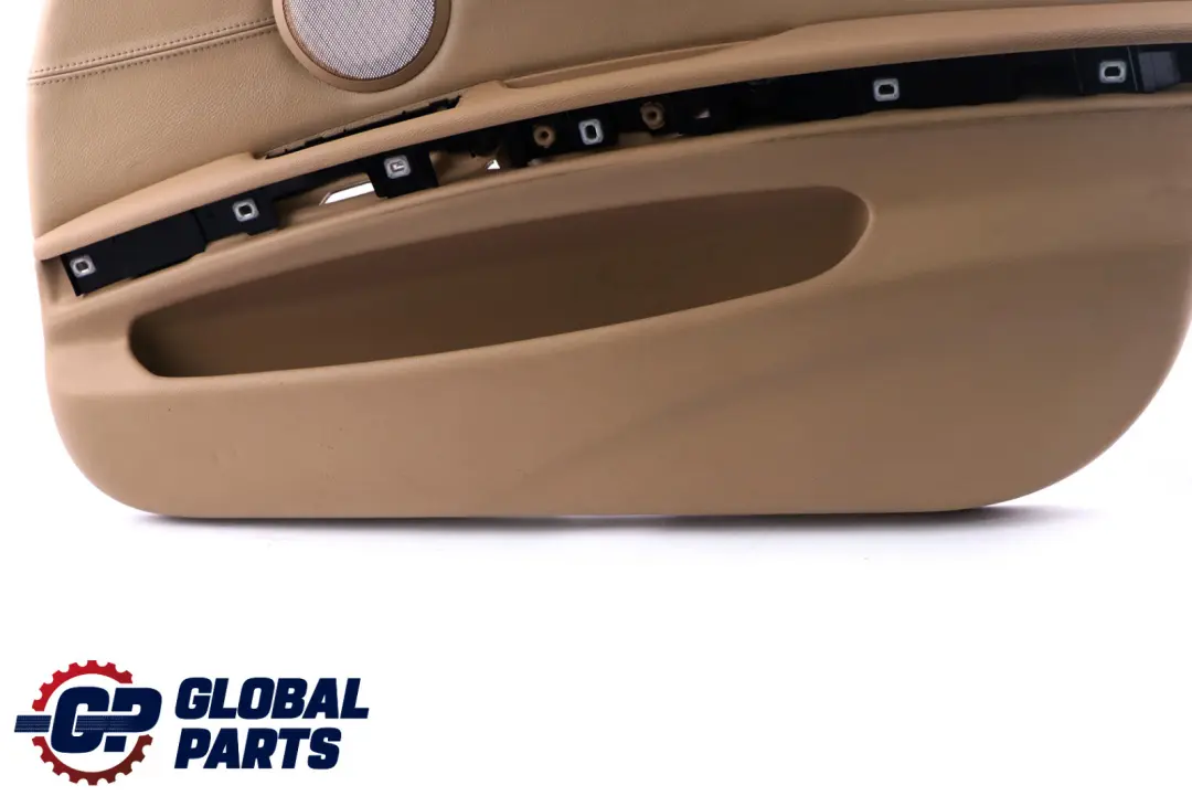 Front Right O/S Door Card Trim Panel Beige Leather to BMW 3 Series 2 E90 E91 with Part number 7217552 BMW 3 Series 2 E90 E91 Front Right O/S Door Card Trim Panel Beige Leather - SKU rhd-7217552-2 - Part number 7217552