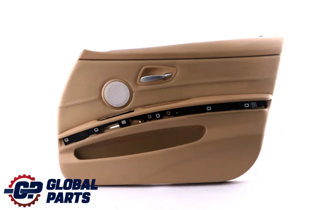 Front Right O/S Door Card Trim Panel Beige Leather to BMW 3 Series 2 E90 E91 with Part number 7217552 BMW 3 Series 2 E90 E91 Front Right O/S Door Card Trim Panel Beige Leather - SKU rhd-7217552-2 - Part number 7217552