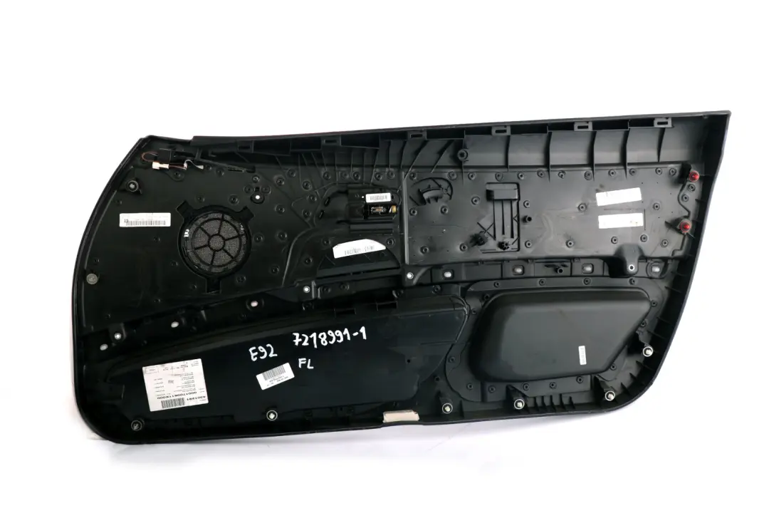BMW 3 Series E92 E93 1 Front Left N/S Door Card Lining Leather Black Trim Panel - SKU rhd-7218991-1 - Part number 7218991