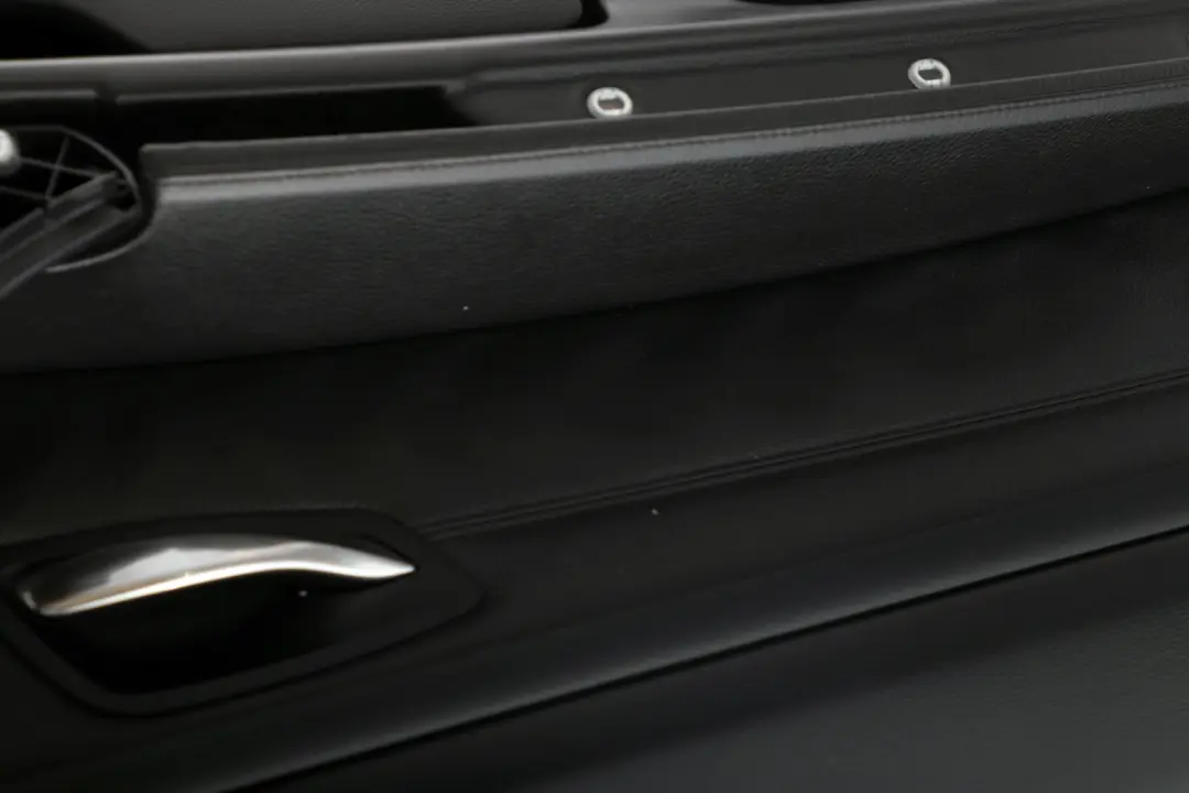 BMW 3 Series E92 E93 1 Front Left N/S Door Card Lining Leather Black Trim Panel - SKU rhd-7218991-1 - Part number 7218991