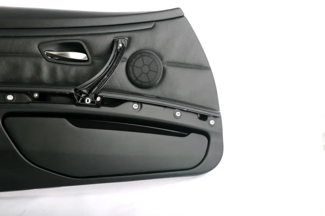 Front Left N/S Door Card Lining Leather Black Trim Panel to BMW 3 Series E92 E93 1 with Part number 7218991 BMW 3 Series E92 E93 1 Front Left N/S Door Card Lining Leather Black Trim Panel - SKU rhd-7218991-1 - Part number 7218991