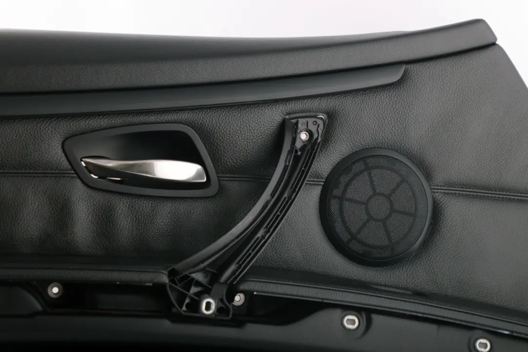 Front Left N/S Door Card Lining Leather Black Trim Panel to BMW 3 Series E92 E93 1 with Part number 7218991 BMW 3 Series E92 E93 1 Front Left N/S Door Card Lining Leather Black Trim Panel - SKU rhd-7218991-1 - Part number 7218991