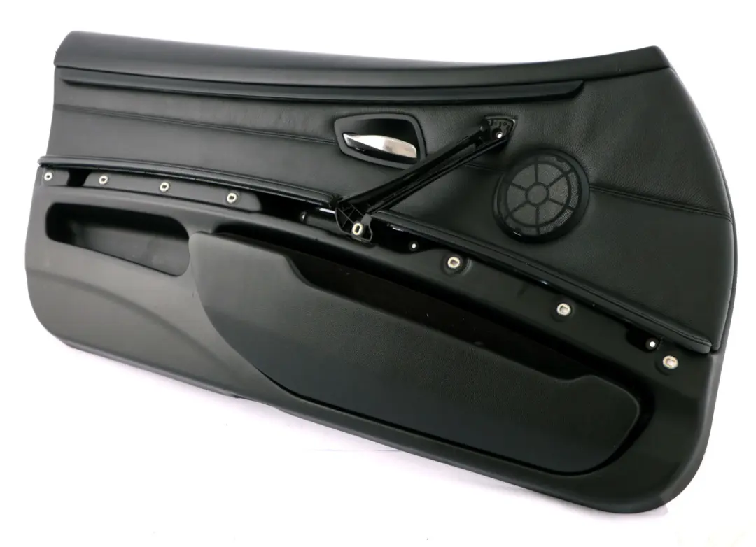 BMW 3 Series E92 E93 2 Front Left N/S Door Card Lining Leather Black Trim Panel - SKU rhd-7218991-2 - Part number 7218992