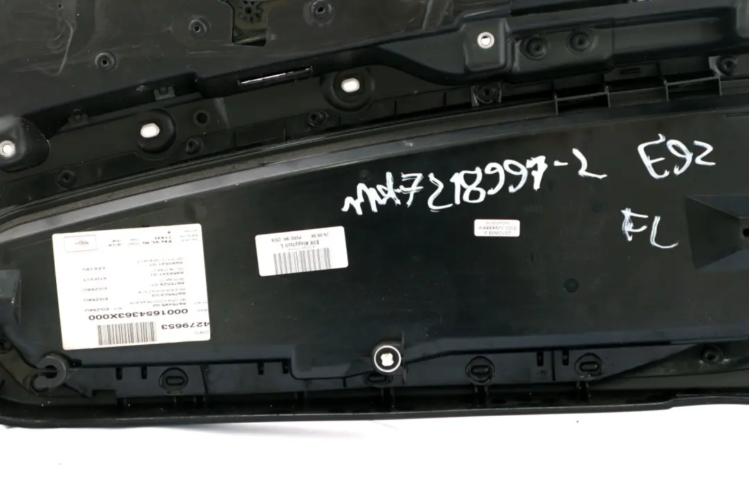 BMW 3 Series E92 E93 2 Front Left N/S Door Card Lining Leather Black Trim Panel - SKU rhd-7218991-2 - Part number 7218992
