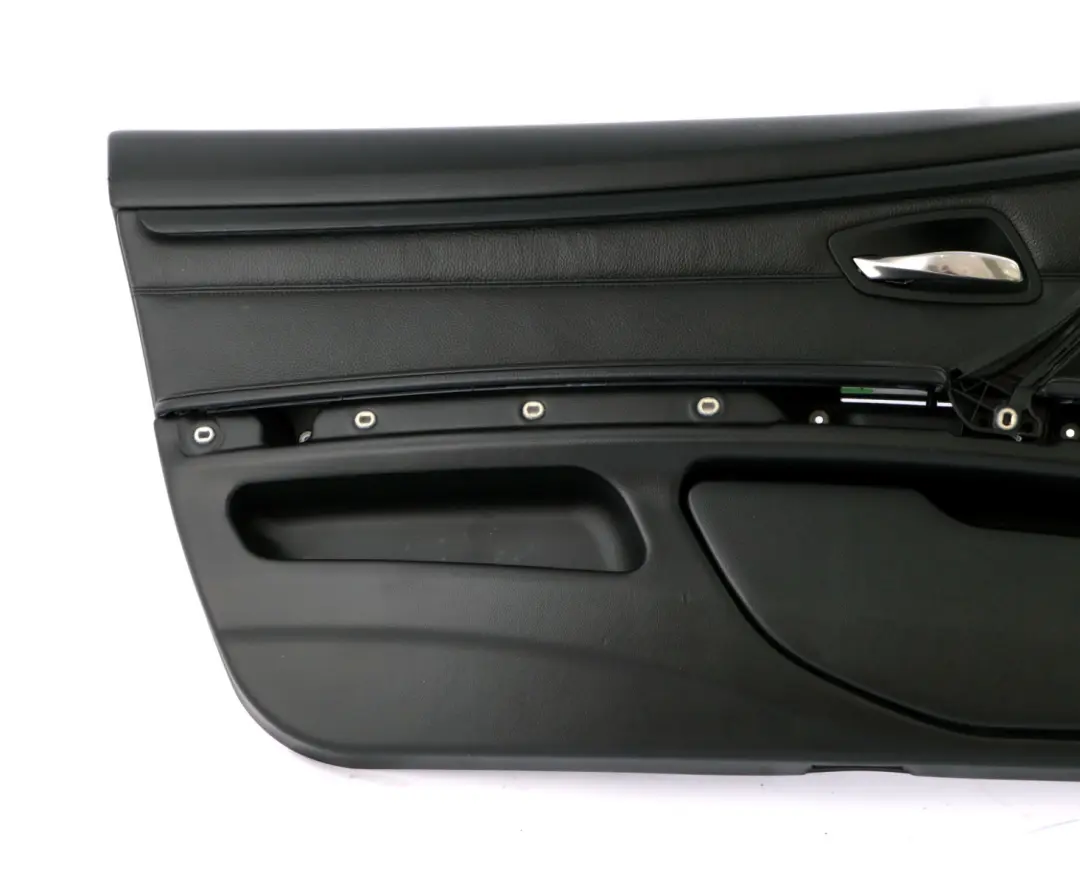 BMW 3 Series E92 E93 2 Front Left N/S Door Card Lining Leather Black Trim Panel - SKU rhd-7218991-2 - Part number 7218992
