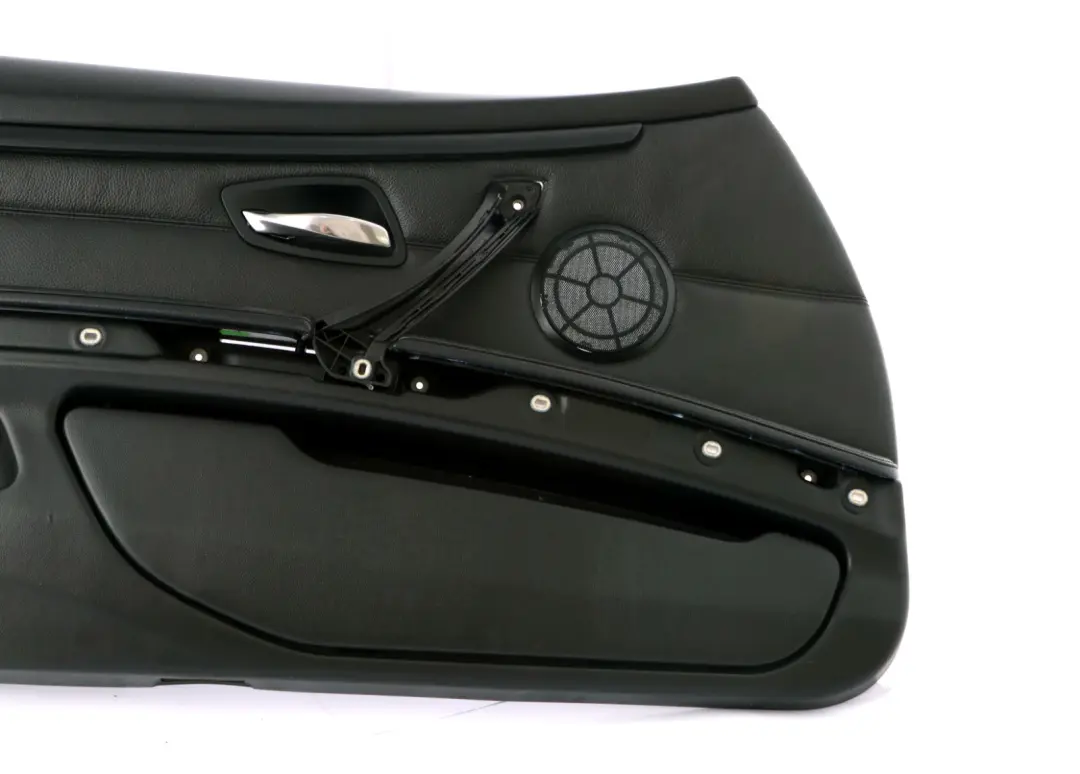 Front Left N/S Door Card Lining Leather Black Trim Panel to BMW 3 Series E92 E93 2 with Part number 7218992 BMW 3 Series E92 E93 2 Front Left N/S Door Card Lining Leather Black Trim Panel - SKU rhd-7218991-2 - Part number 7218992
