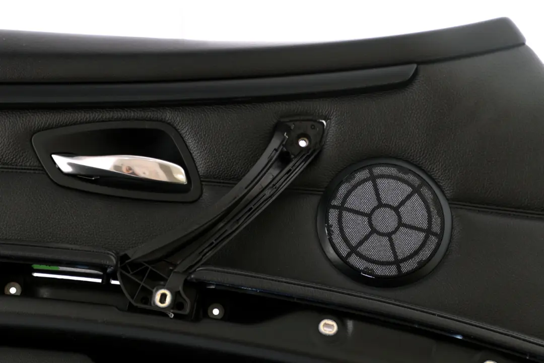 Front Left N/S Door Card Lining Leather Black Trim Panel to BMW 3 Series E92 E93 2 with Part number 7218992 BMW 3 Series E92 E93 2 Front Left N/S Door Card Lining Leather Black Trim Panel - SKU rhd-7218991-2 - Part number 7218992