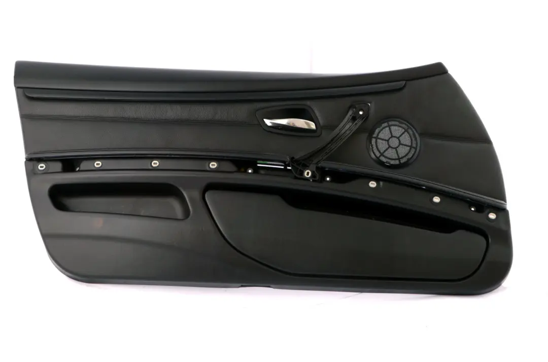 Front Left N/S Door Card Lining Leather Black Trim Panel to BMW 3 Series E92 E93 2 with Part number 7218992 BMW 3 Series E92 E93 2 Front Left N/S Door Card Lining Leather Black Trim Panel - SKU rhd-7218991-2 - Part number 7218992