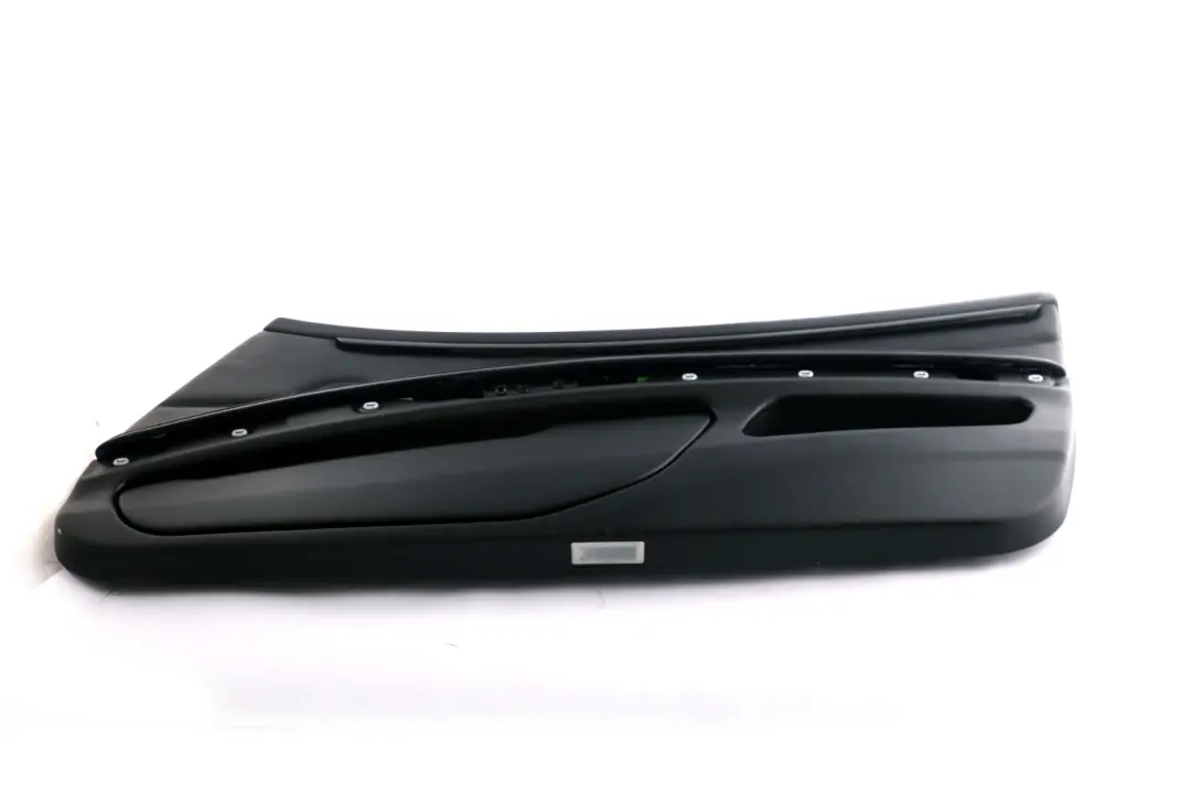 Front Right O/S Door Card Lining Leather Black Trim to BMW 3 Series E92 E93 1 with Part number 7218992 BMW 3 Series E92 E93 1 Front Right O/S Door Card Lining Leather Black Trim - SKU rhd-7218992-1 - Part number 7218992