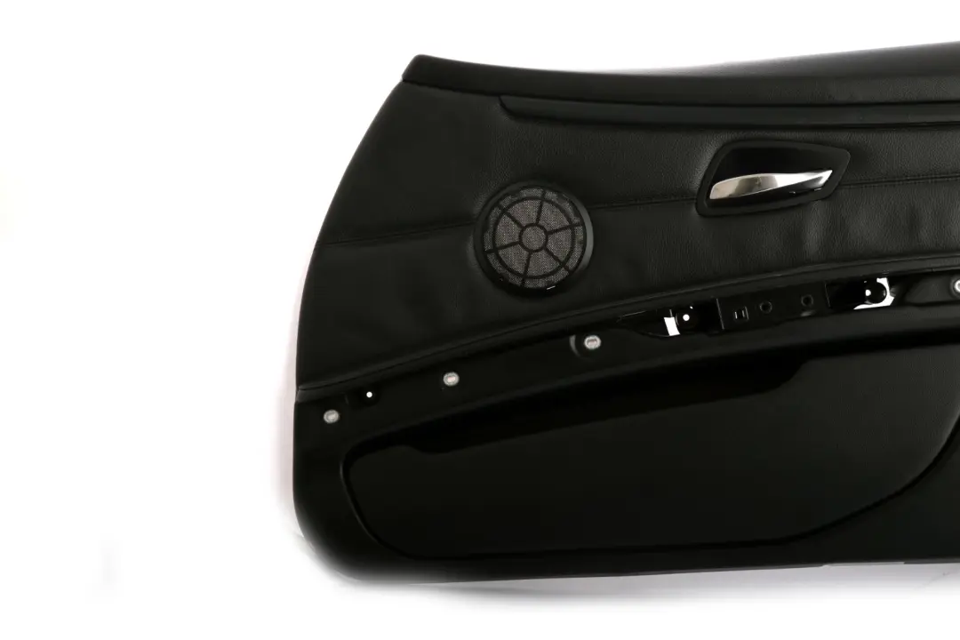 Front Right O/S Door Card Lining Leather Black Trim to BMW 3 Series E92 E93 1 with Part number 7218992 BMW 3 Series E92 E93 1 Front Right O/S Door Card Lining Leather Black Trim - SKU rhd-7218992-1 - Part number 7218992